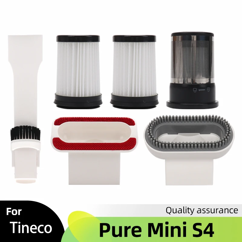 Hepa Filter Replacement For Tineco Pure One Mini S4 Smart Wireless Handheld Vacuum Cleaner Accessories Filter Holder Pet Brush