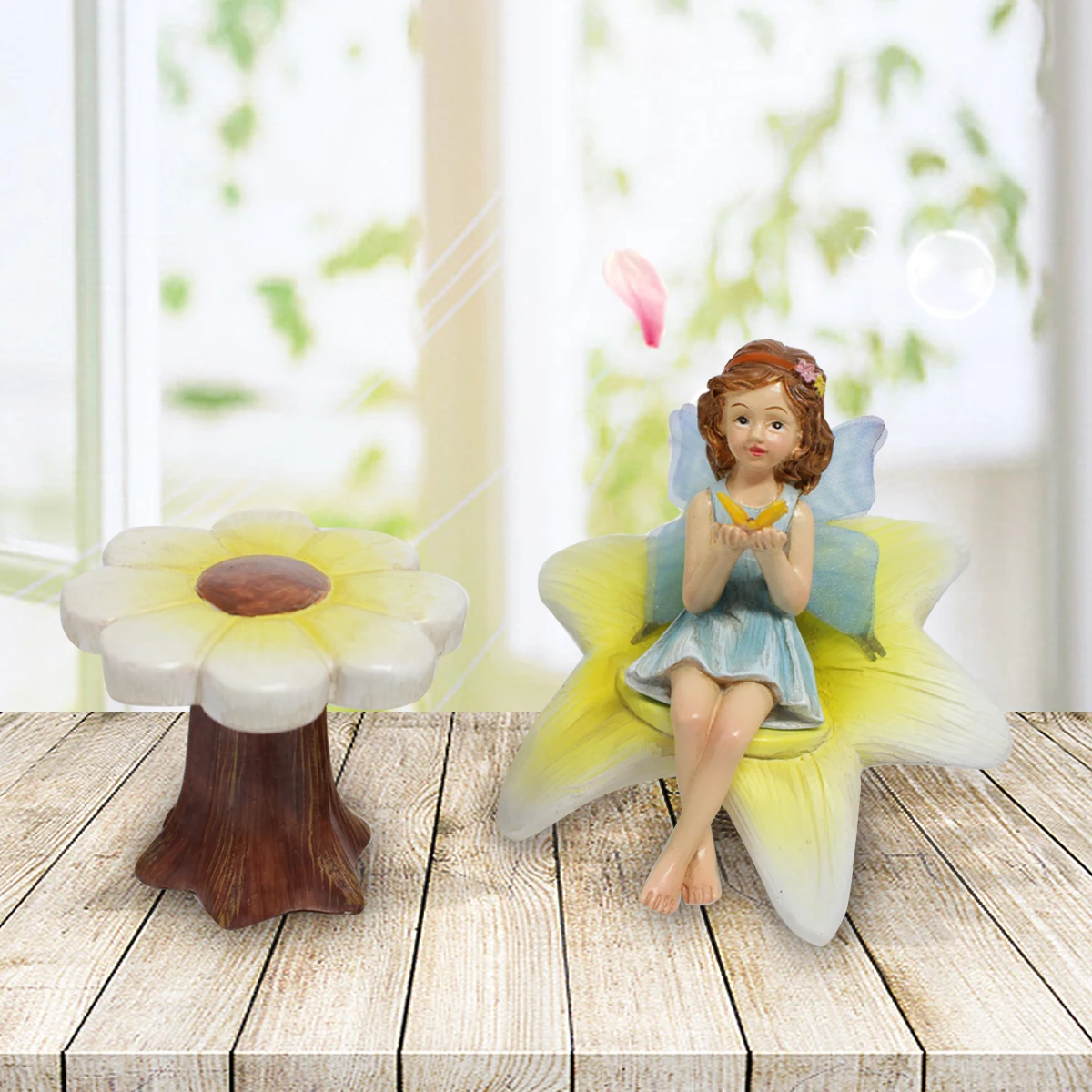 1 Set Cute Flower Fairy, For Decorating a Leisurely Atmosphere With Flowerpot Micro Landscapes, Summer Holiday Decor,Outdoor Fai