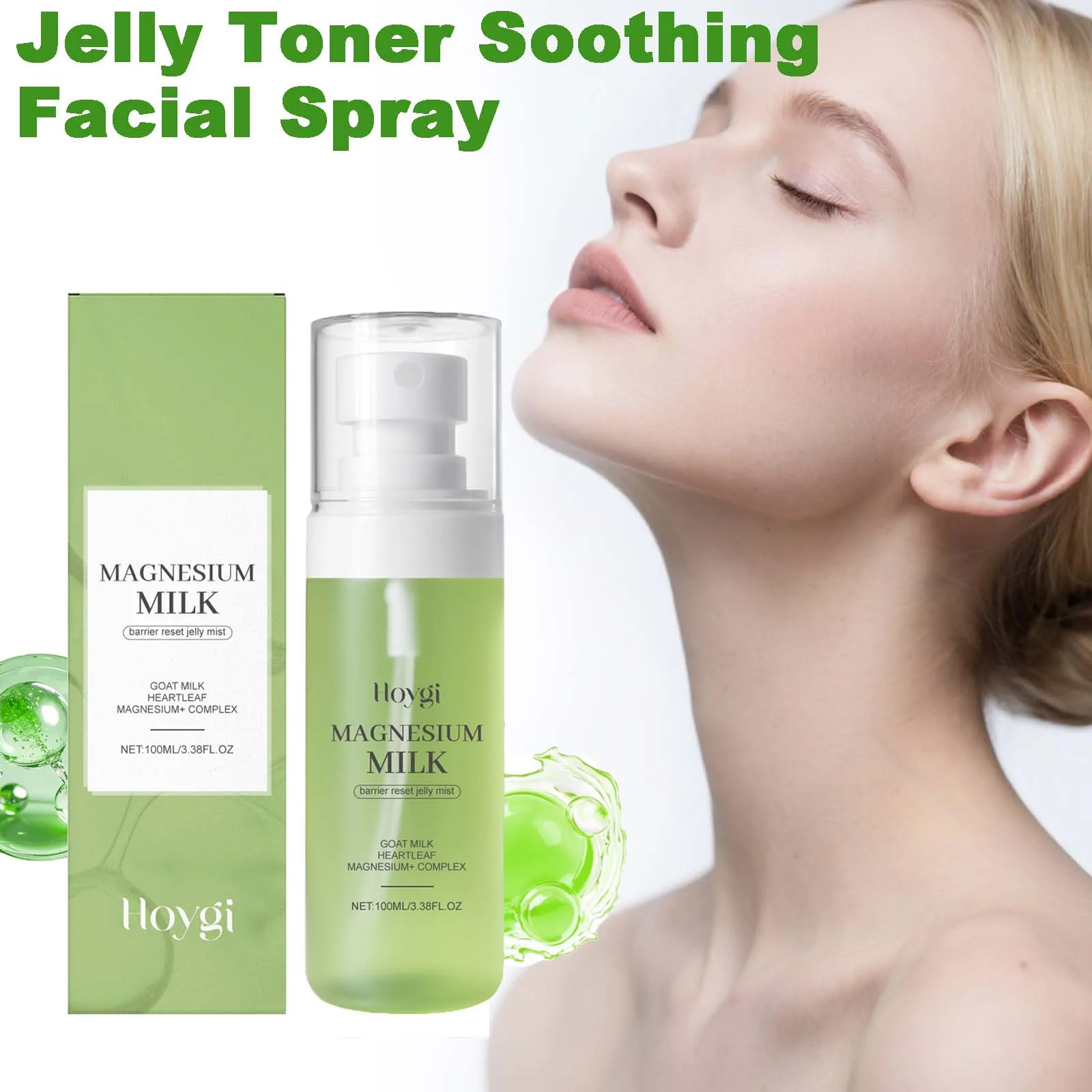 Jelly Toner Spray Refreshing Relieves Redness Repair Soothing Facial Spray for Smooth Glowing Skin Moisturizing Cooling Skincare