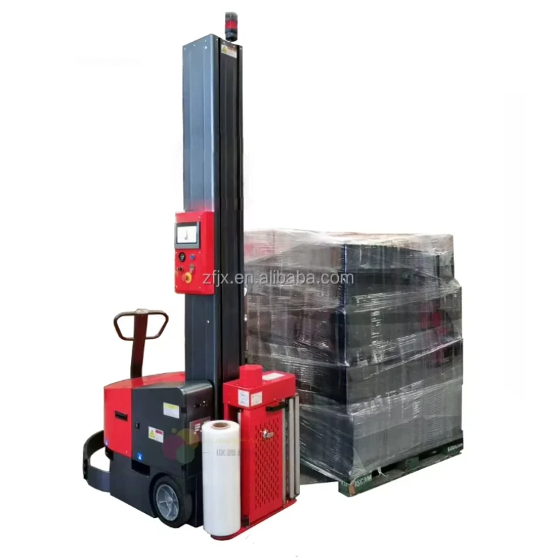 Large Robot Pallet Shrink Wrap Wrapping Machine