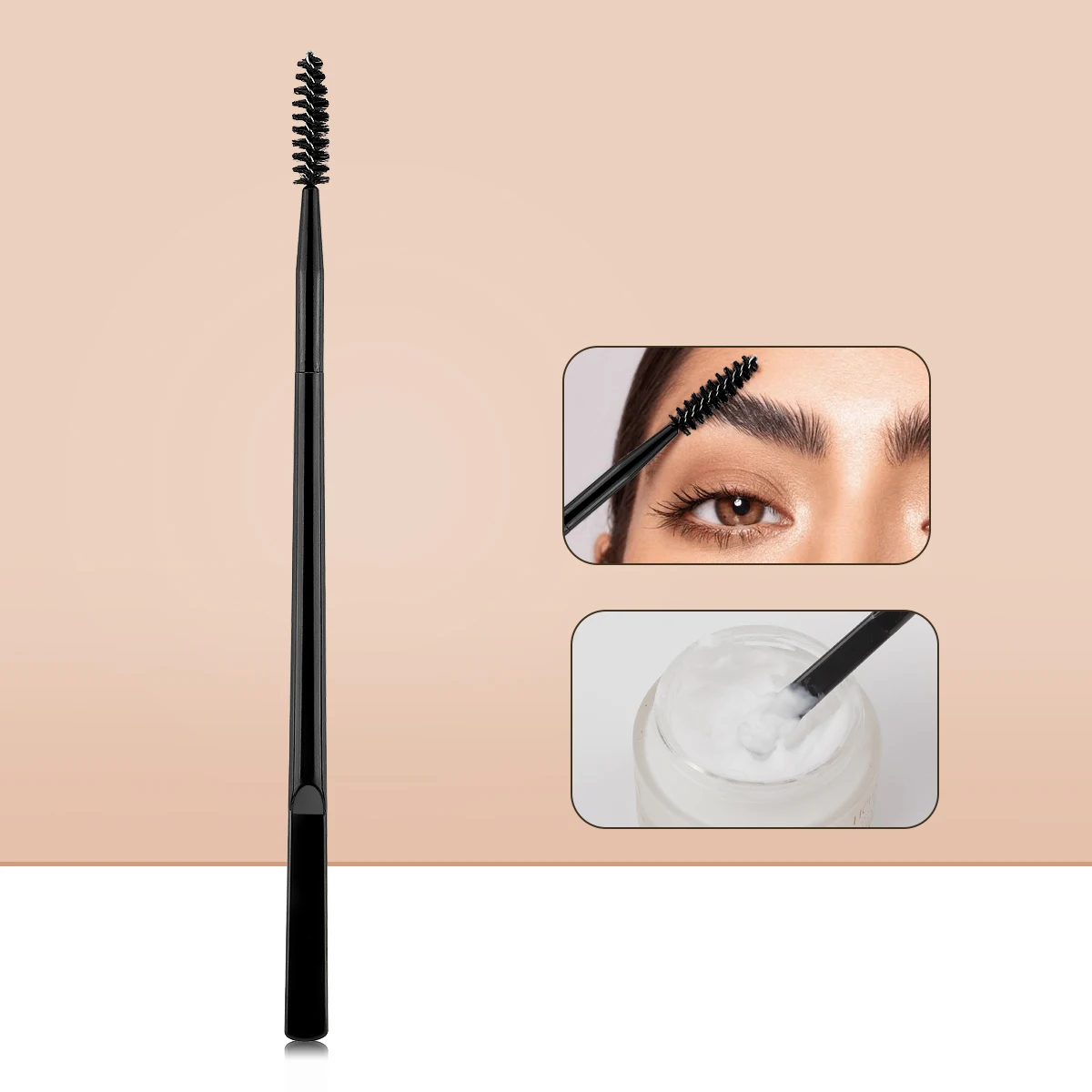 Brow Lift Applicator, Dual-Ended Eyebrow Brush For Grooming & Lifting Brows & Applying Brow Wax, Creates A Fluffy Feathered Look view 4