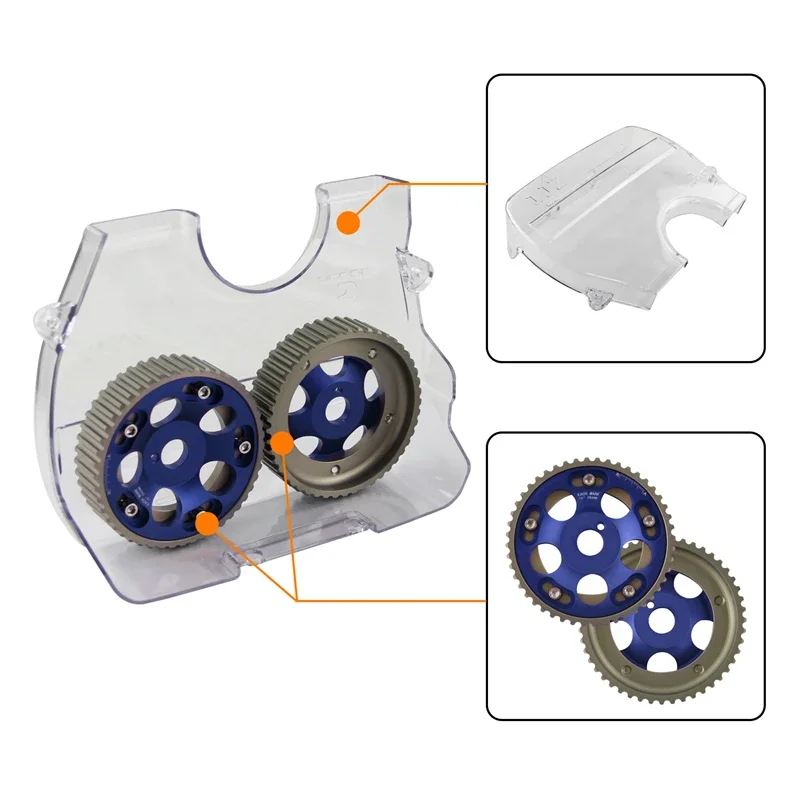 

For Toyota Supra 1JZ-GTE Cam Pulleys + Cam Cover JZA70 90-93 Mark II/Cresta/Chaser JZX81 90-92 JZX90 92-93 Soarer JZZ30 91-93