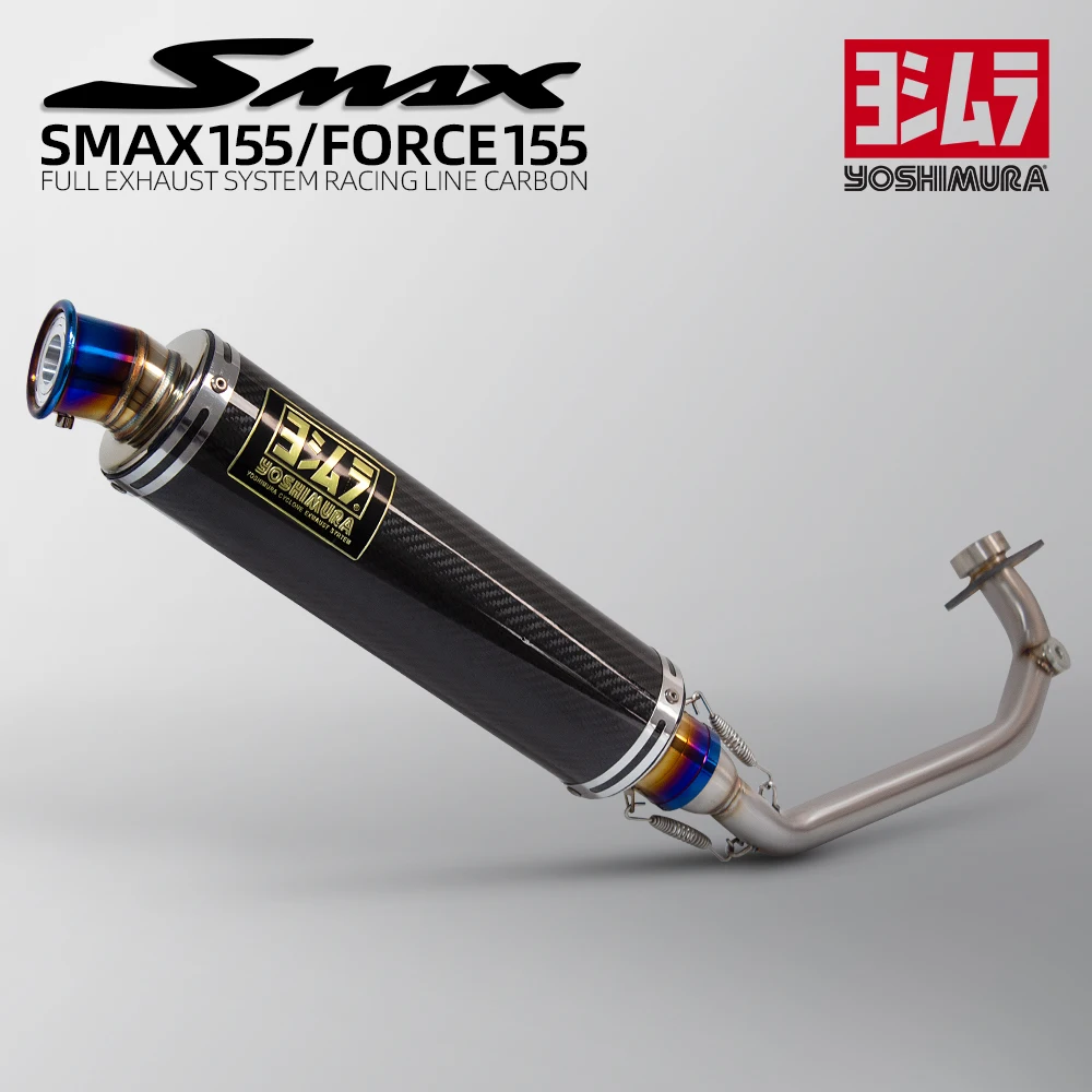 

For YAMAHA SMAX155 Force155 SMAX FORCE 155 Motorcycle Exhaust Full System Modified Front Link Pipe Connect Yoshimura Muffler