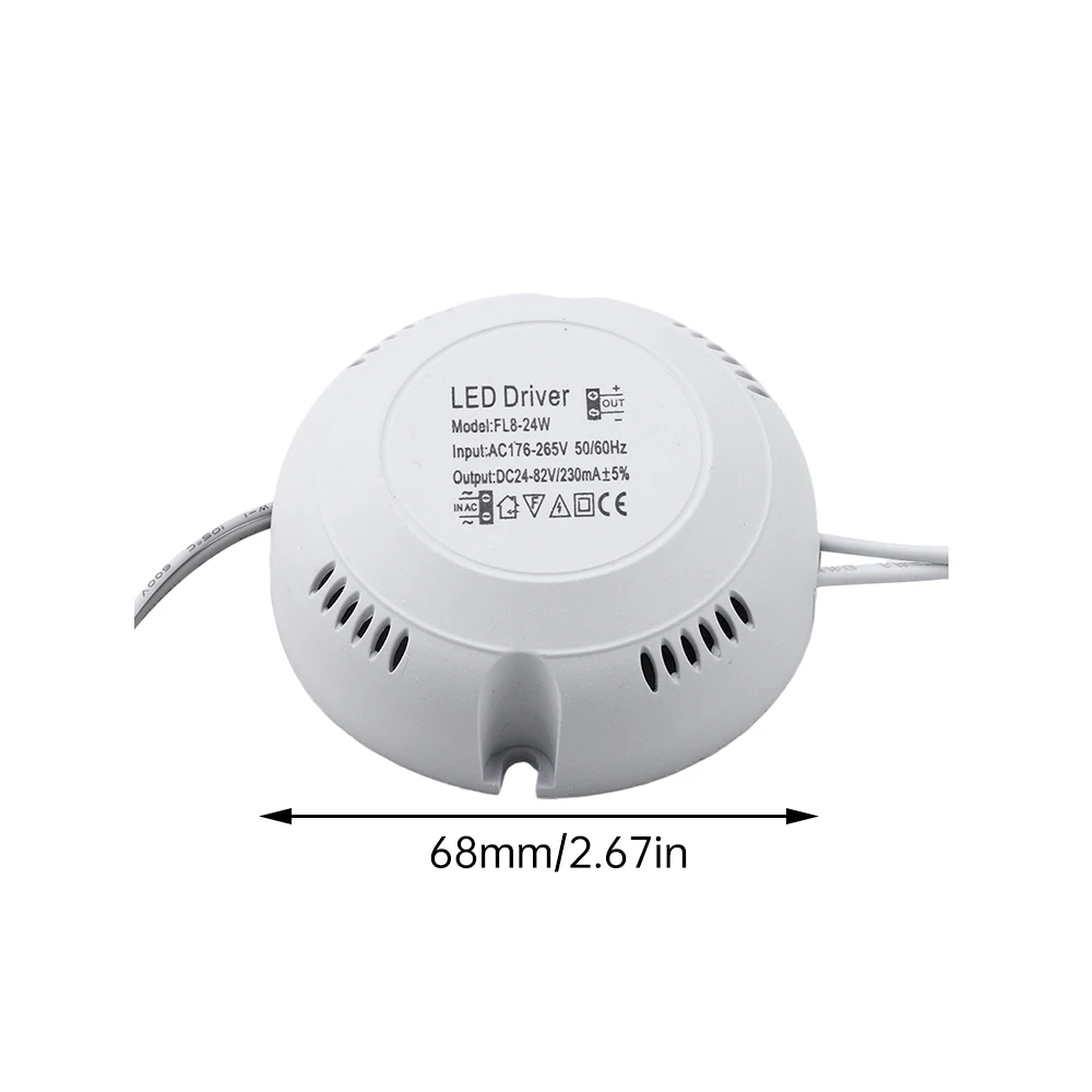 AC220V ไดรเวอร์ LED สำหรับ DC24-82V/70V-125V สำหรับแหล่งจ่ายไฟไดรเวอร์8W12W18W24W36W ไฟติดเพดานแบบ LED