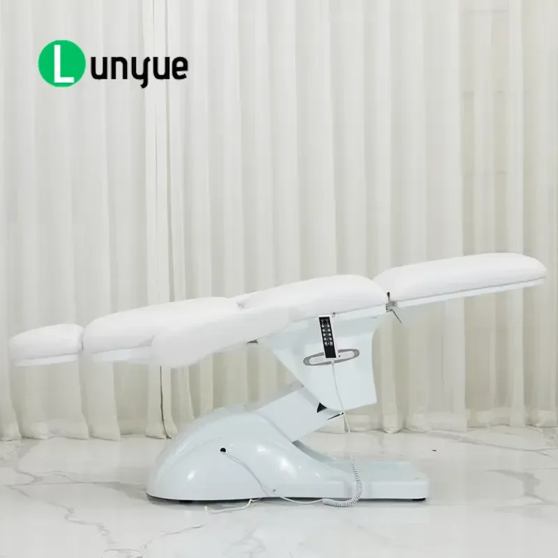 Electric Leather Beauty Bed Folding Medical Chair with USB Charging Light Luxury Style for Beauty Tattoo