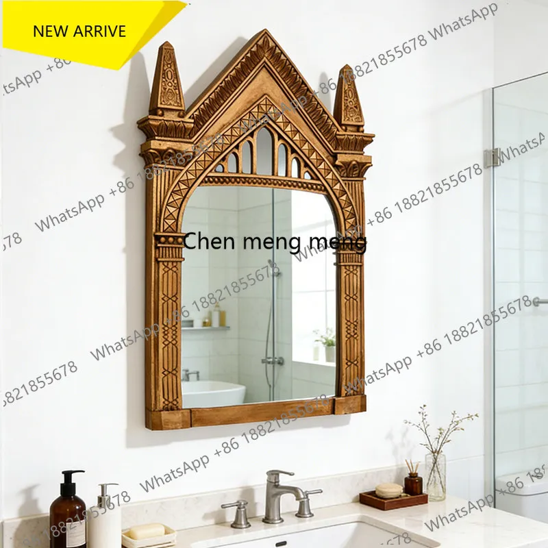 

F185 French Eris Magic Mirror Decorative Mirror Villa Home Wall-mounted Fireplace Mirror Vintage American