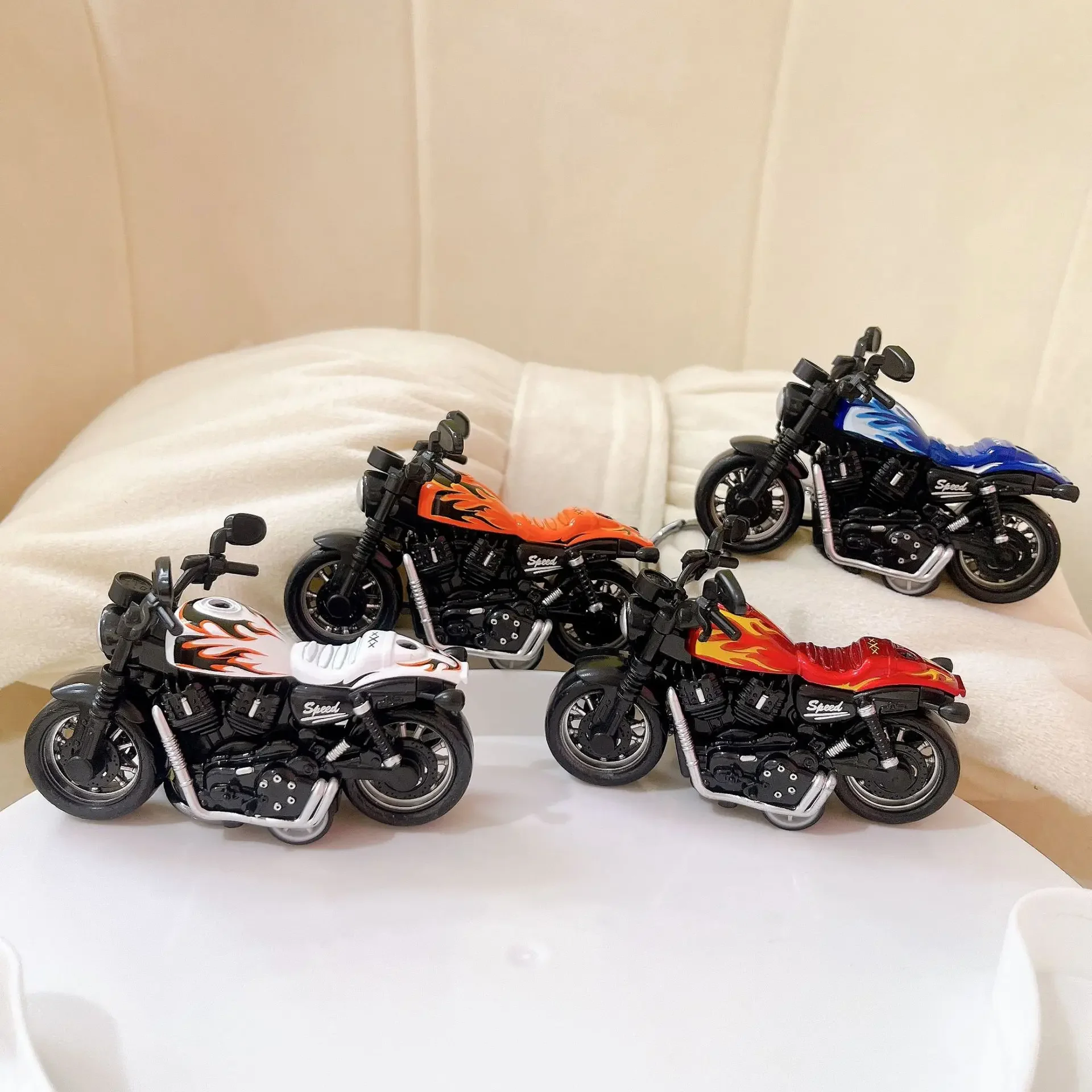 Creative Mini harley-back bike key chain fashion bag cool toy model accessories cool bag