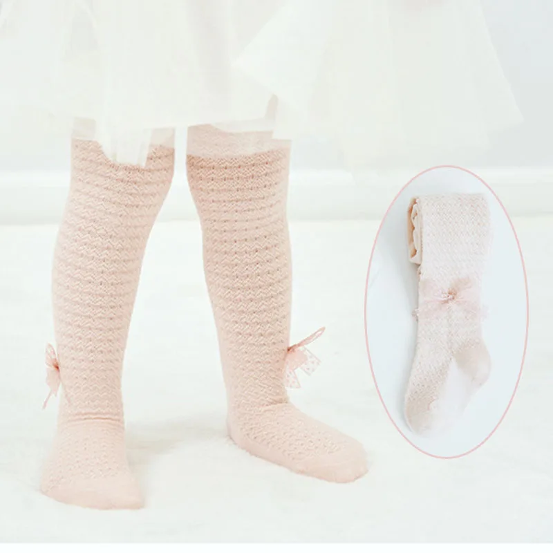 Summer Mesh Baby Tights Infant Girl Toddler Newborn Kids Pantyhose Lace Bow Hosiery Kids Stockings Children Tights