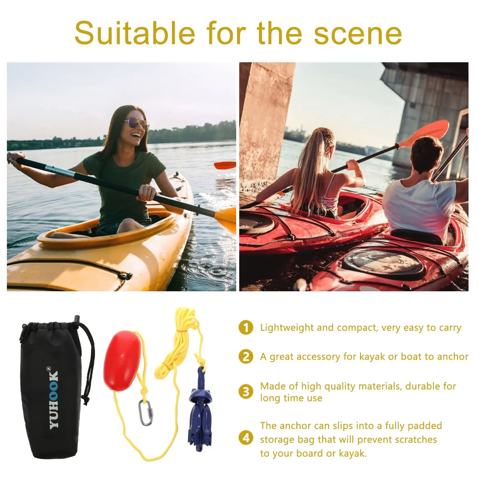 1 Set Fishing Kit Anchor Kits Portable Paddle Board Buoy Kit for Canoe Fishing Kit Fishing Fishing Kits Paddle