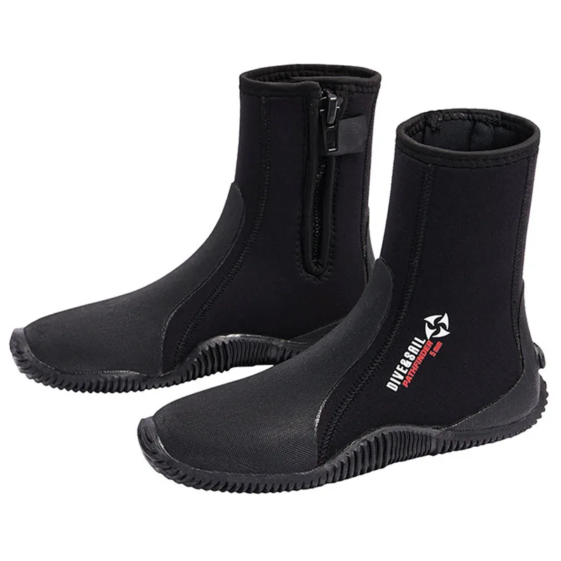 

5mm Neoprene Dive Boots Wetsuit Boots w Side Zipper for Men and Women Snorkeling Scuba Diving barefoot shoes beach accessories