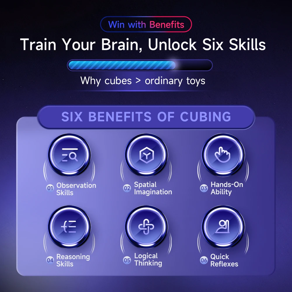 [ECube] QiYi Warrior M 2x2x2 2025 أحدث سرعة بدون ملصقات غير لامعة UV المكعب السحري Cubo Magico لعبة مكعبات ألغاز احترافية للأطفال
