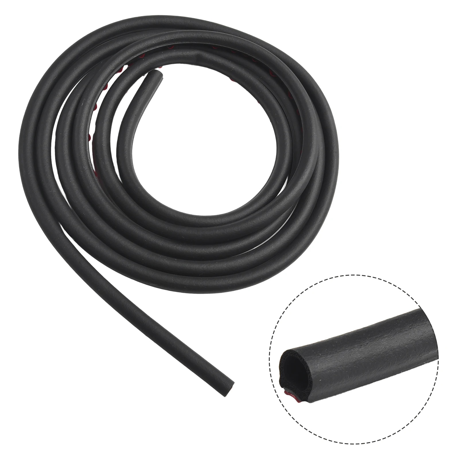 Soundproof Seal Hollow Strip Universal Weatherstrip Door Dustproof Rubber Waterproof Weatherproof 3 m Car D-shape