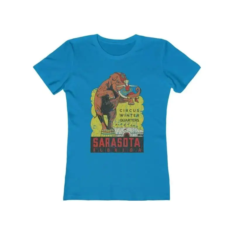 Camiseta vintage para mujer Sarasota Circus Winter Quarters 1927