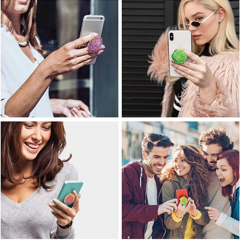 E0Be Phone Grip Stampo Resina epossidica sul stampo superiore 15 cavità silicone irregolare supporto rotondo supporto per