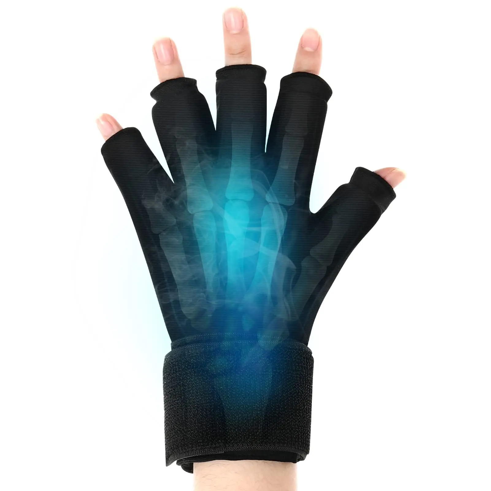 Finger Arthritis Compression Ice Glove for Pain Relief Hand Wrist Ice Pack Reusable Gel Cold Pack for Tendinitis Carpal Tunnel