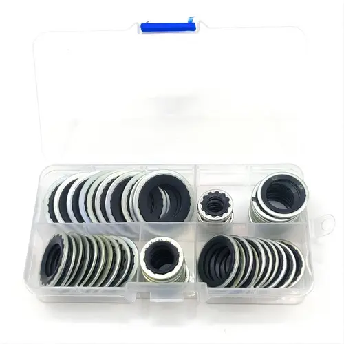 60 piezas Juntas de sellado para sistemas de aire acondicionado automotriz, juntas de válvula de expansión, juntas de culata de tubo, juntas de compresor