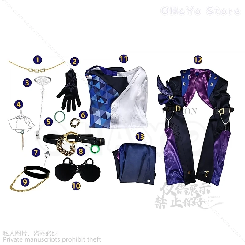 Game Honkai: Star Rail Cosplay Jade Cosplay Costume Jade Dress With Necklace Prop Women Halloween Party Roleplay Costume Wig