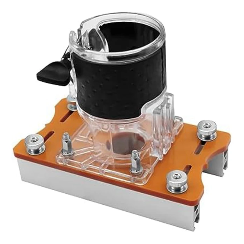 Invisible Fastener Slotting Bracket 2-In-1 Trimmer Base Woodworking Grooving For Cabinet Furniture Install Invisible Screw