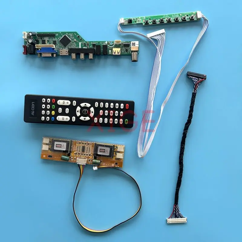 For M190EG01 M190EG02 M170EG01 M170EG02 Driver Board LCD Screen AV+HDMI+VGA+IR+USB 1280*1024 TV Analog DIY Kit 4CCFL 30-Pin LVDS