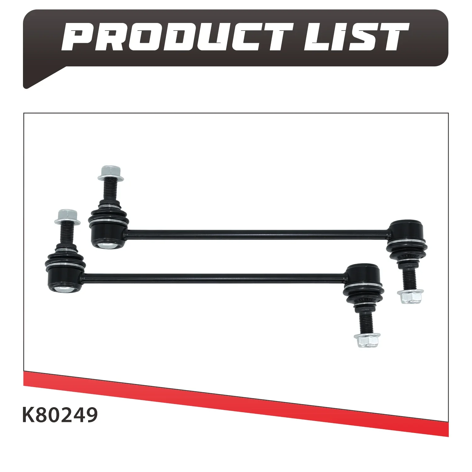 TOPICKSAP 2Pcs Front Sway Bar Link Kit for Toyota Sienna 2004-2010 Suspension Replacement K80249 4882008020
