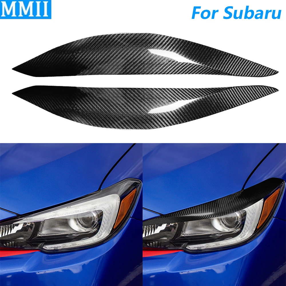 

Для Subaru Impreza 11-го поколения 2015-2019 передняя фара из настоящего углеродного волокна, крышка для век, панель, декоративные автомобильные аксессуары