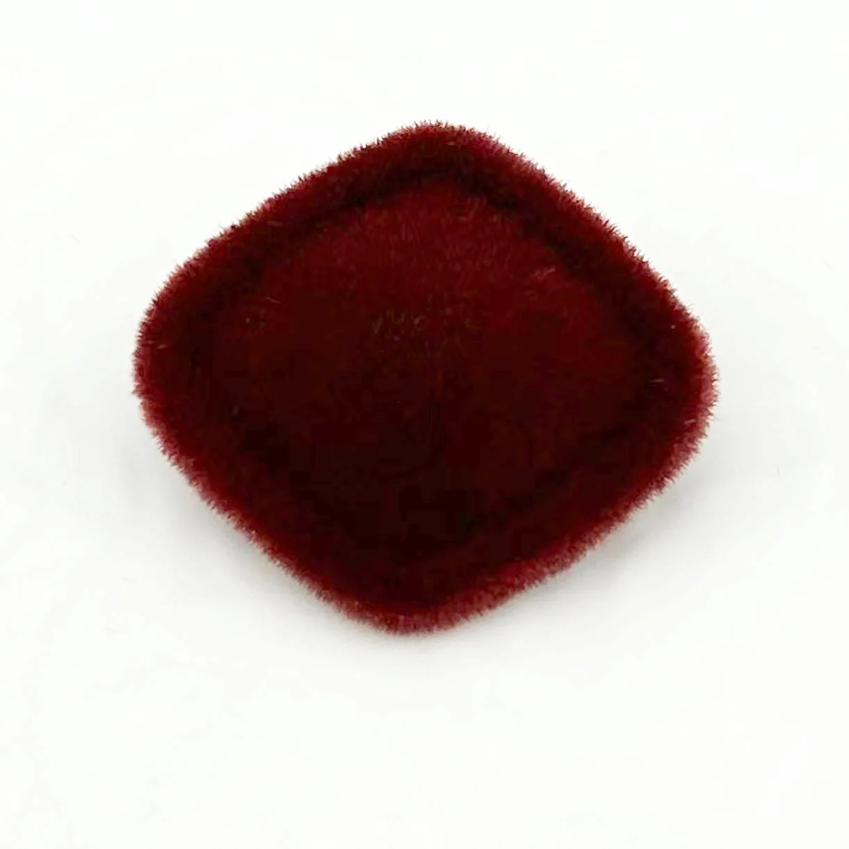 10Pcs/Lot New Desinger Autumn Winter Red Flocking Alloy Love Square Shanked Button DIY Sewing Clothing Decorative Buttons