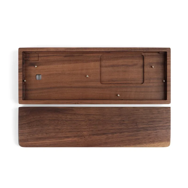 

GH60 Wooden Shell Walnut Rosewood Shell Poker60% Customized Adaptation Wooting60HE Office Game Mechanical Keyboard
