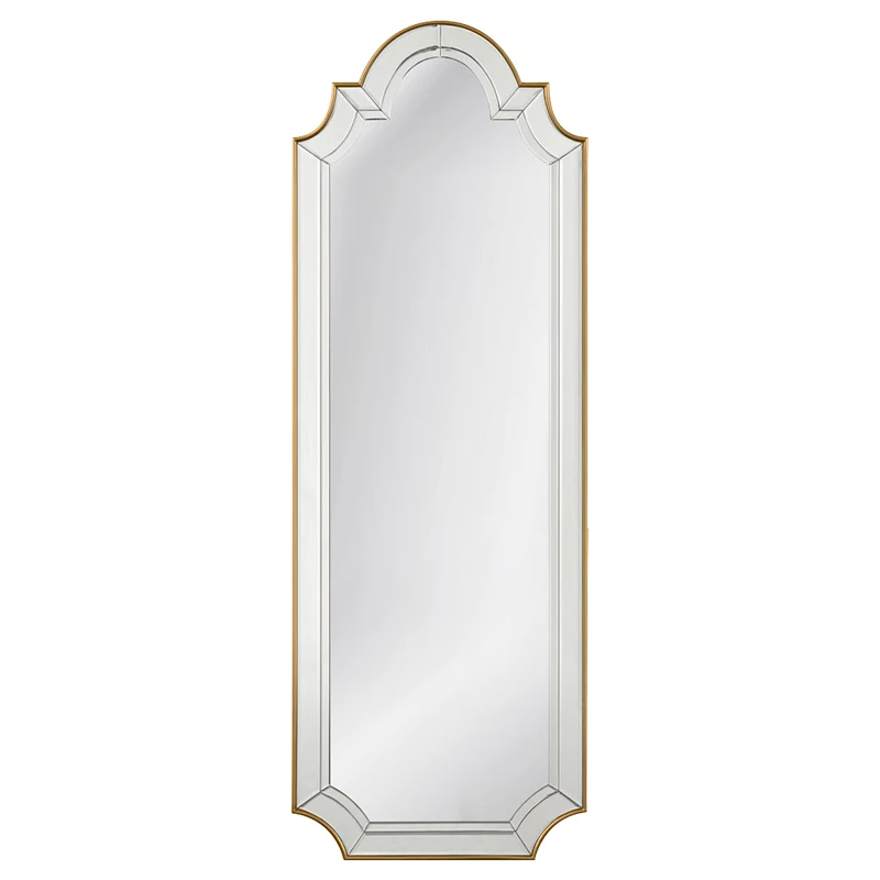 French vintage full-body arched dress floor-to-ceiling home wall-mounted fitting mirror