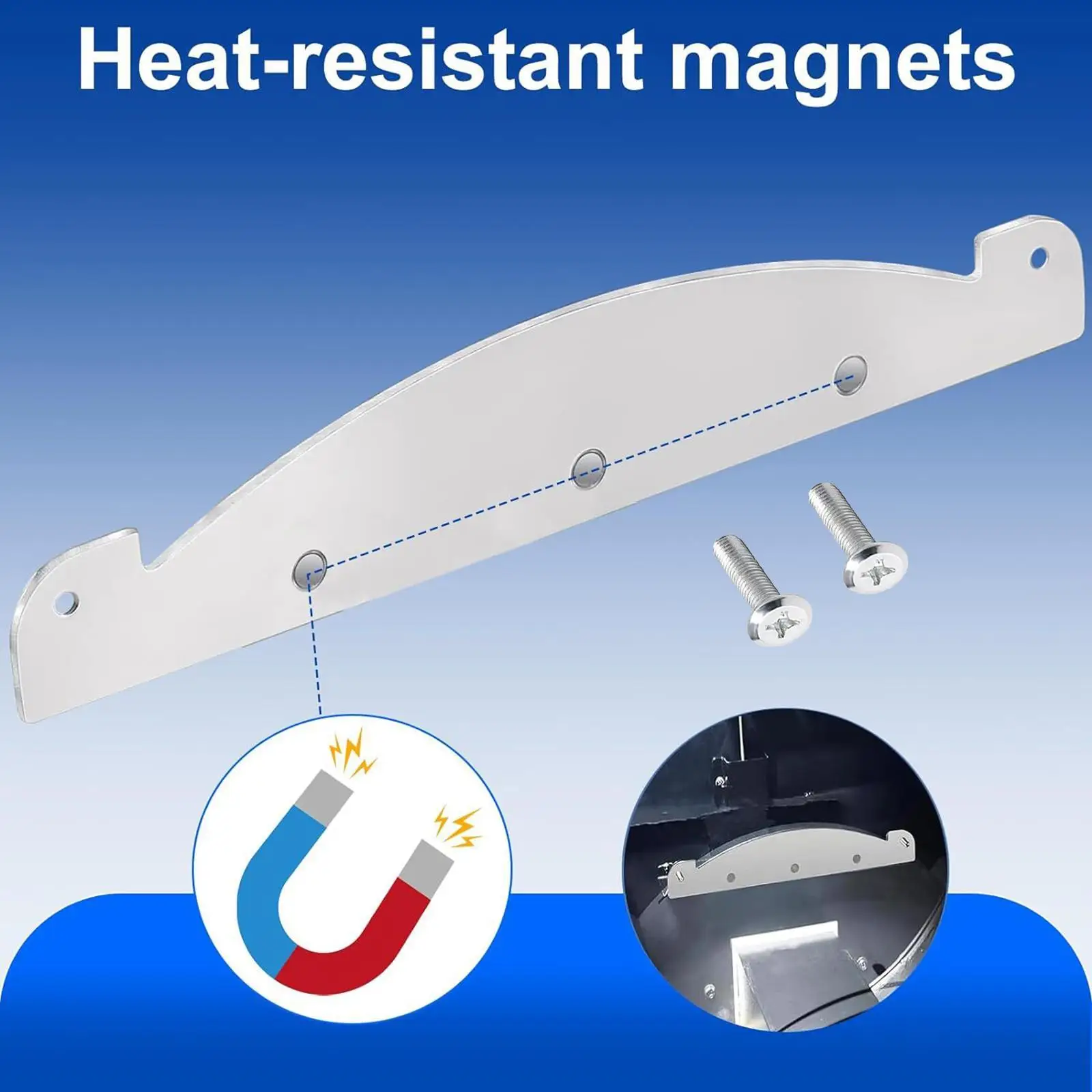 

Heat Diffuser Plate Heat Diverter Plate Professional Easy to Install Reduces Fly Dust BBQ Grill Part Board for Oven