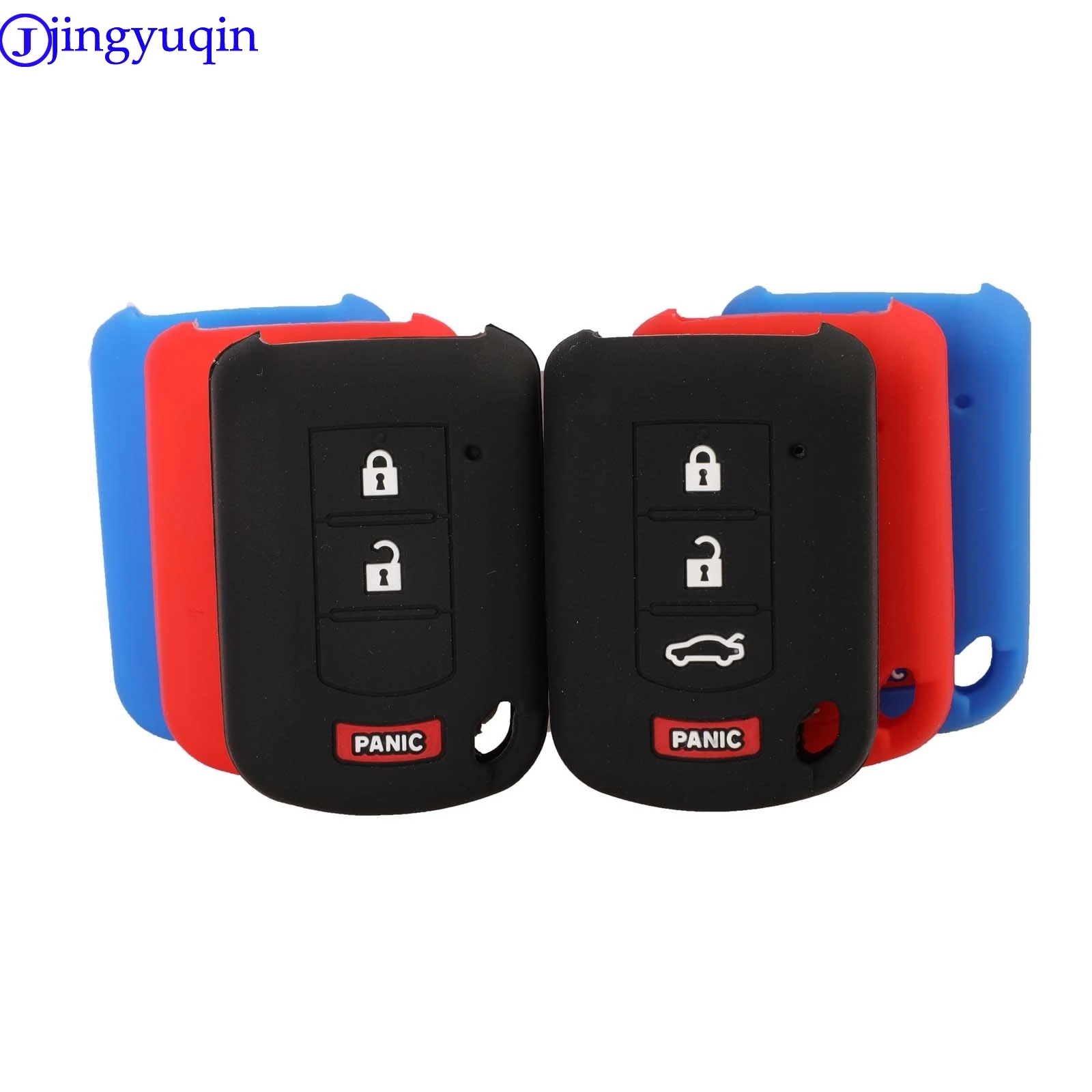 

jingyuqin 3/4 B Remote Car Key Case Silicone For Mitsubishi ASX Outlander Lancer EX Galant Pajero 2016 2017