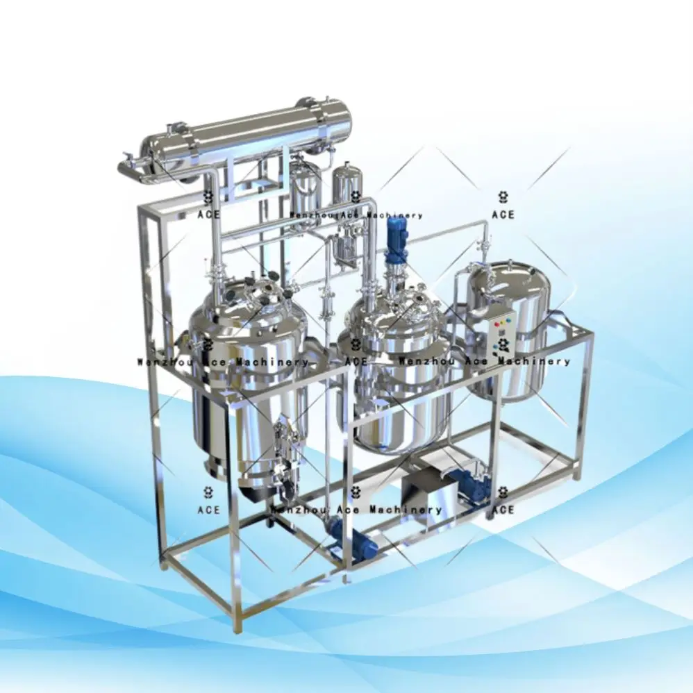 Linea di produzione di cactus per vasi di estrazione di liquidi solidi in acciaio inossidabile SS316L 500L