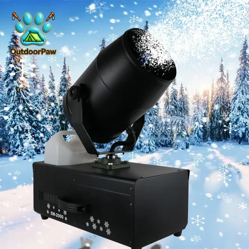 2000W Snowflake Snow Machine Flightcase DMX512 Control Snow Maker Machine Satge Special Effect Equipment for Wedding Party Event