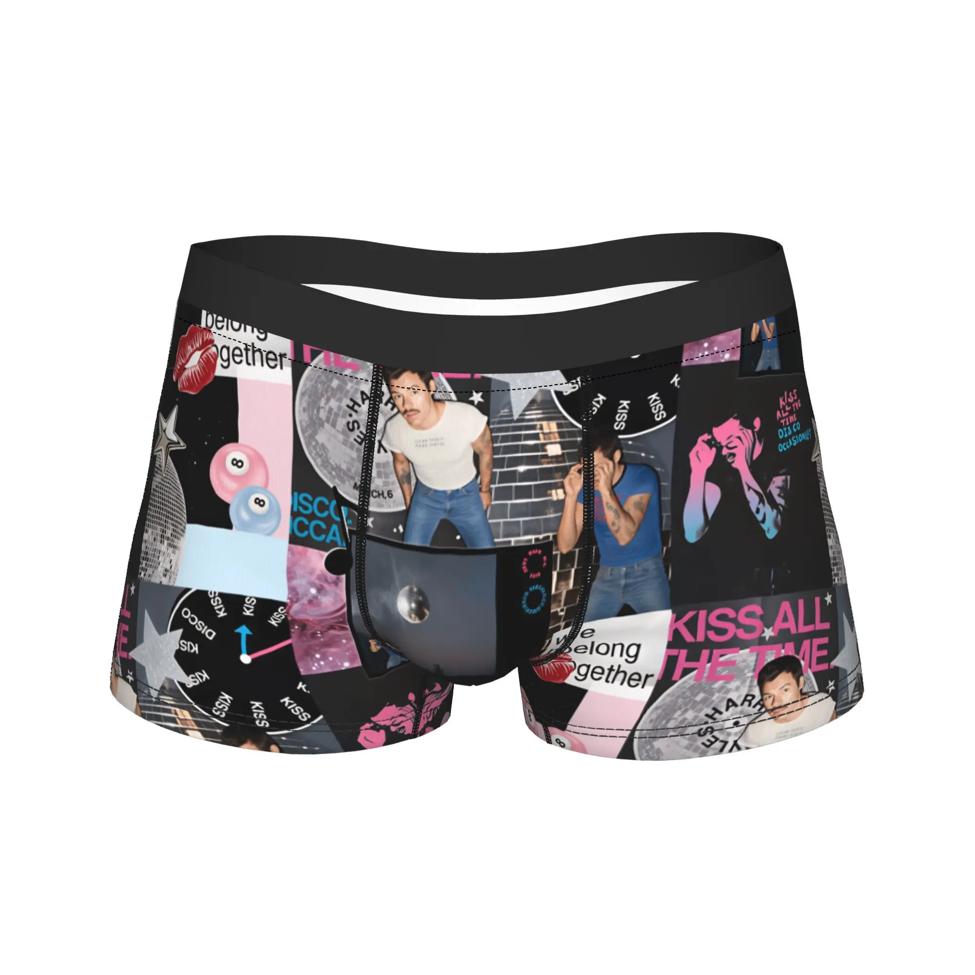 Singer H-Harrys S-Styles Kiss Al the Time Underwear  Printing Boxer Shorts Quality Man Panties Breathable Boxer Brief Gift