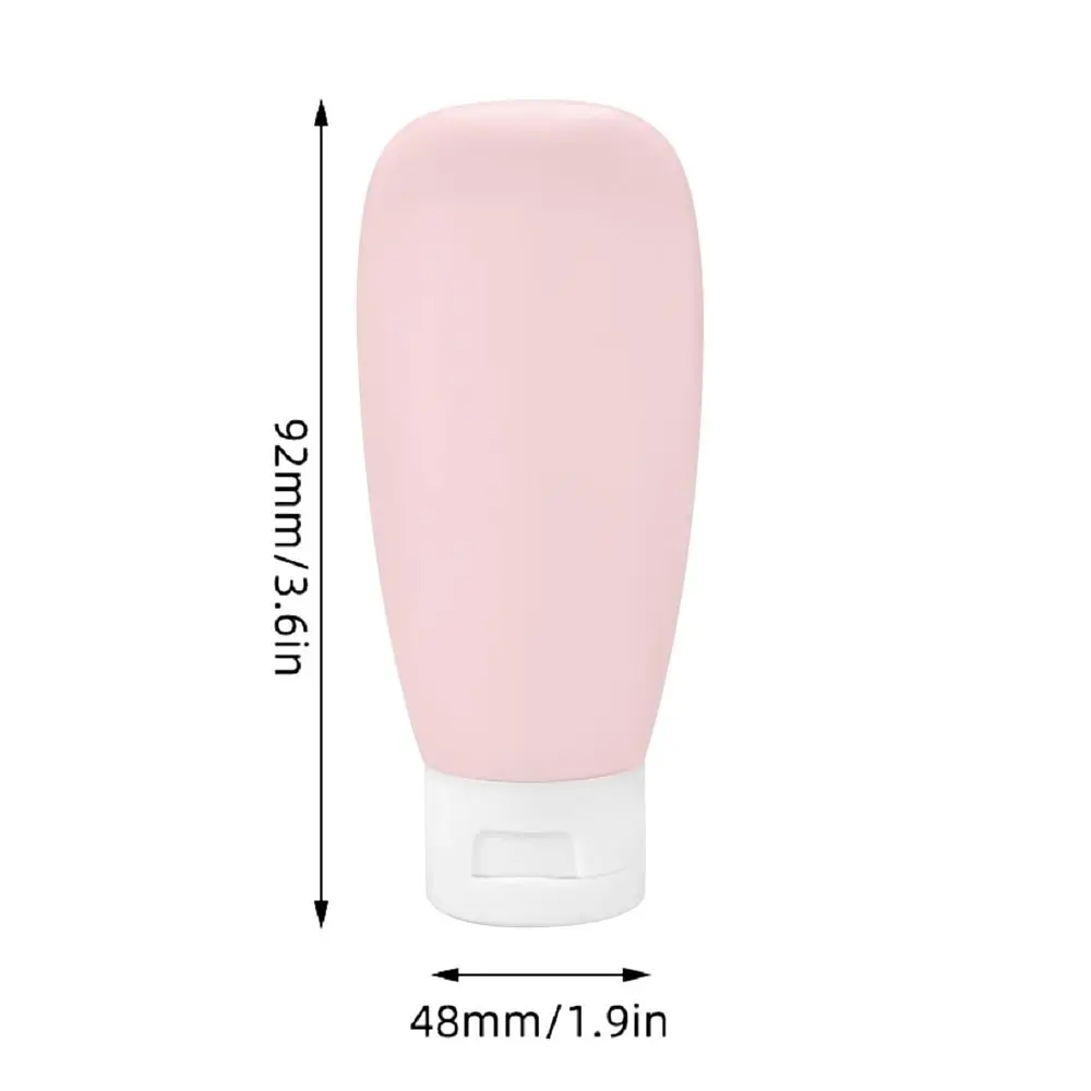 4Pcs 60ml Cosmetic Containers Refillable Bottle Travel Size Empty Mini Bottle Makeup Tool Plastic Lotion Cream Packing