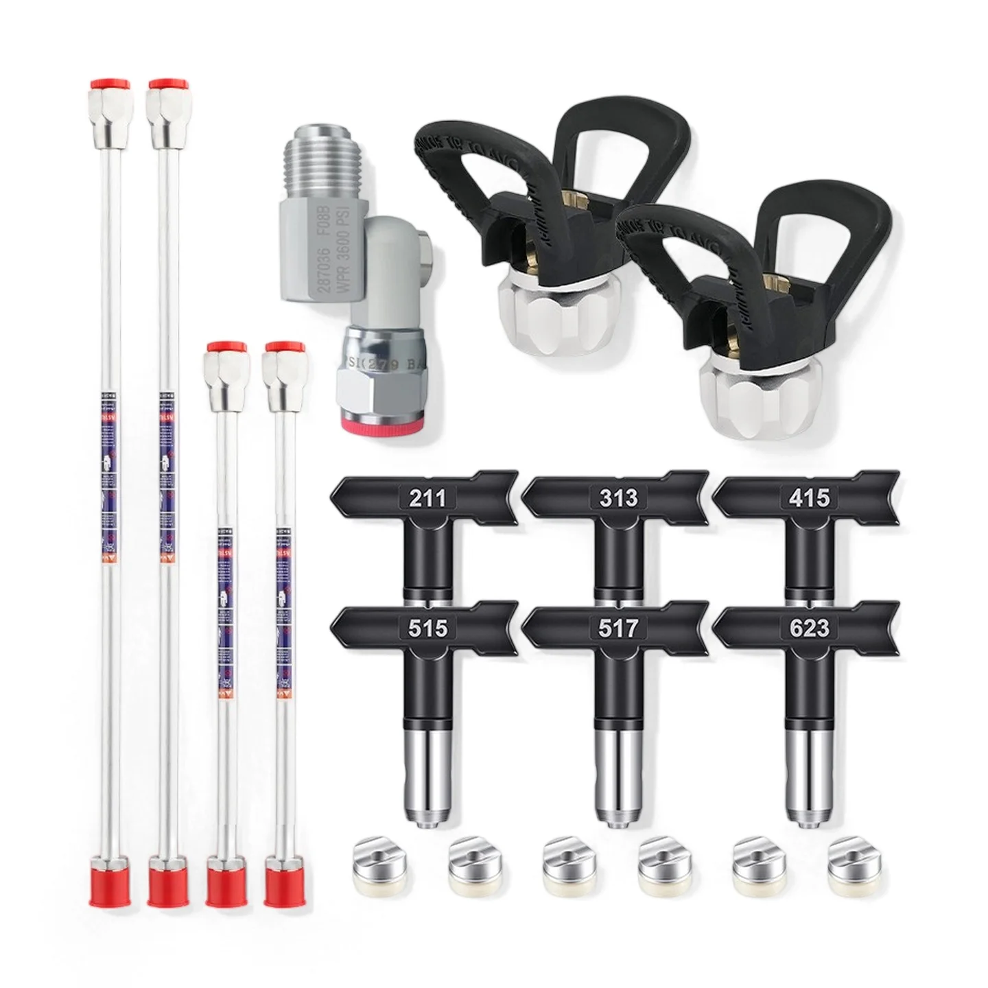 13-piece-airless-sprayer-nozzle-extension-rod-kit-home-painting-accessories