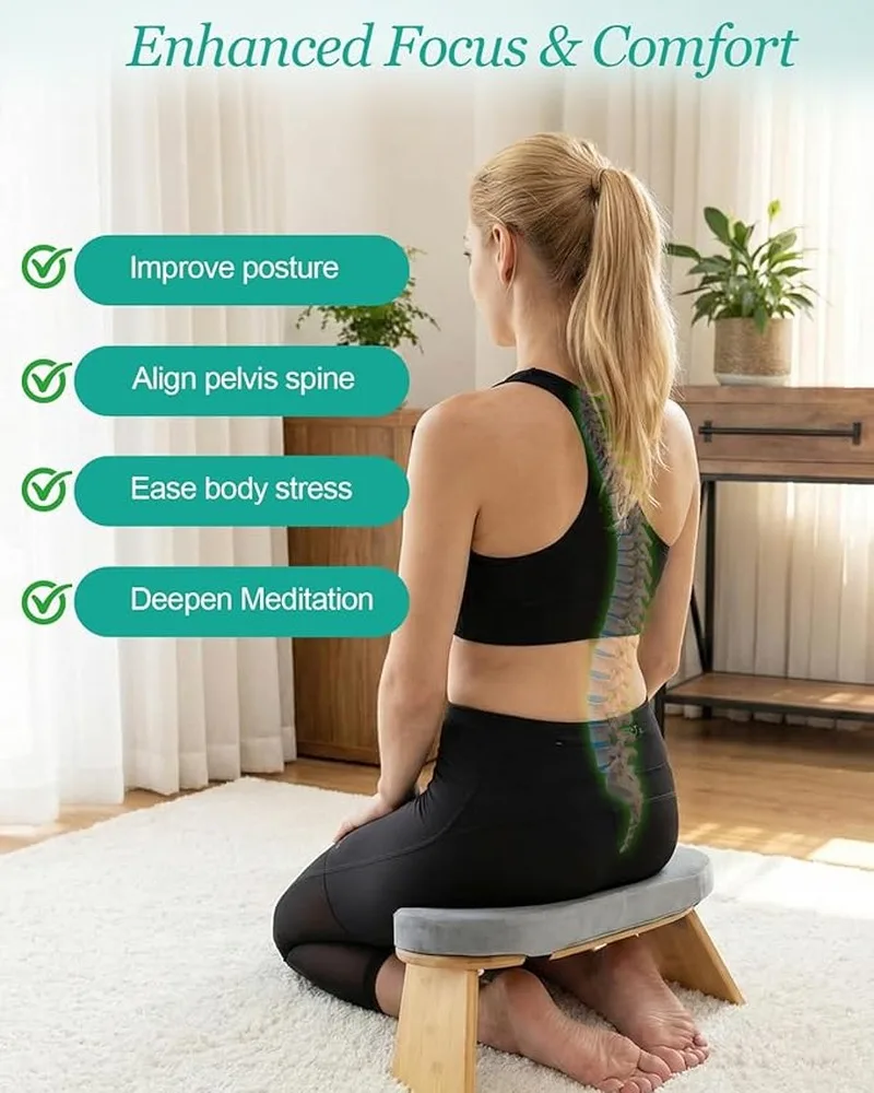 Premium Bamboo Prayer Kneeler Features Sustainable Materials Enhancing Comfort And Stability