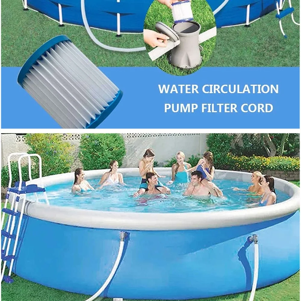 High Performance Pool Filter Element Washable Replacement Water Purifier Accessory Effective Cleaning For Swimming Pools