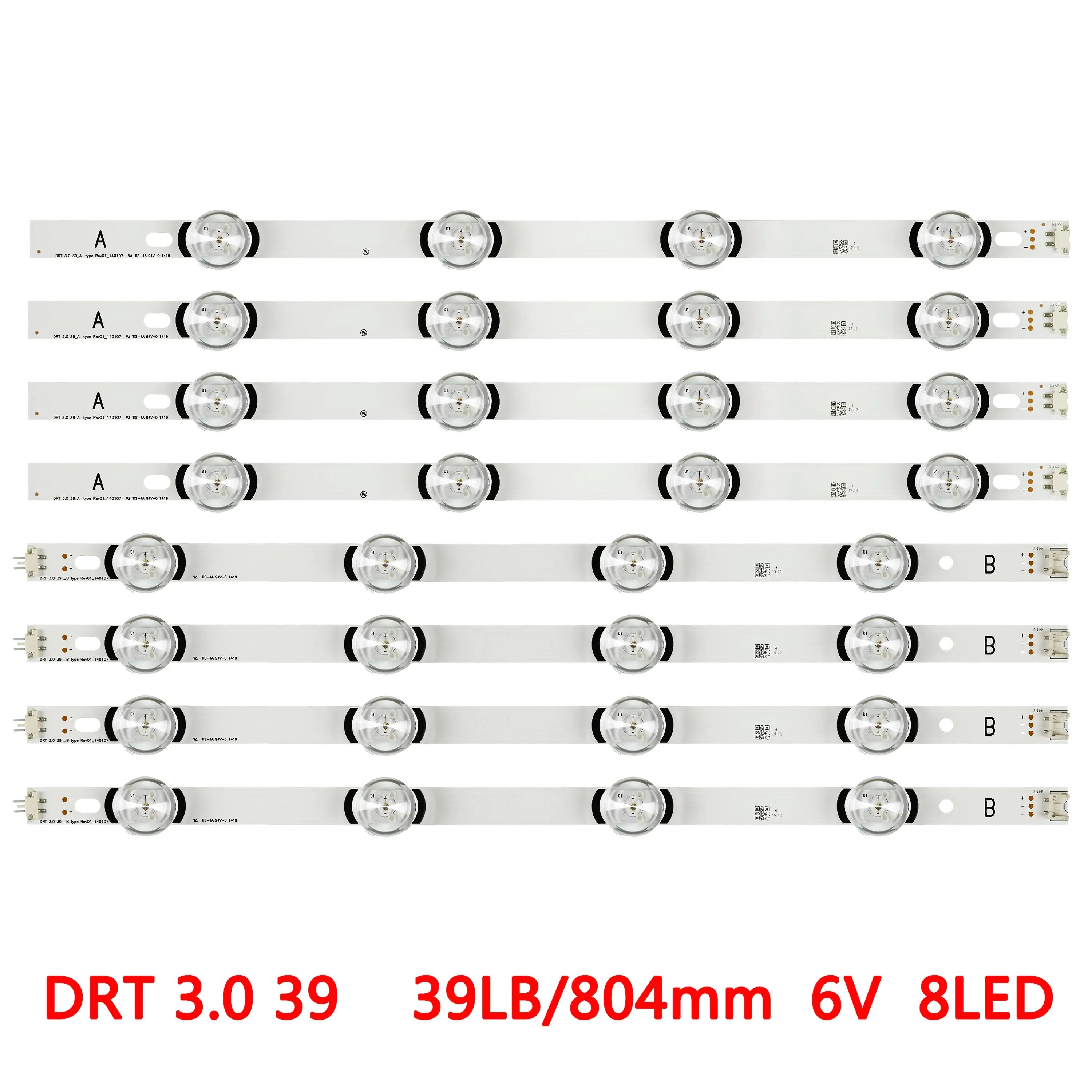 

807mm LED Backlight Lamp strip 8 leds For LG 39LY540H 39LY560H NC390DUN-VXBP2 HC390DUN-VCHS1 AGF78400601 V390HJ4-PE1 REV.C1