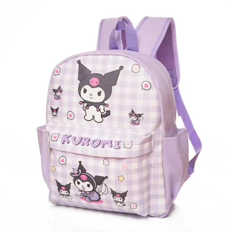 Plecak Sanrio Cute Cartoon moja melodia Kuromi Pochacco o dużej pojemności dziecięcy lekki skórzany tornister plecak Cinnamoroll