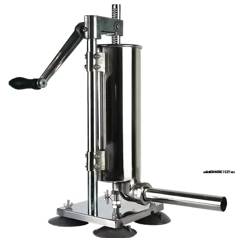 Vertical Hand Crank Stainless Steel Sausage Stuffer for Household Use Commercial Stuffing Machine Kitchen Tool 2025