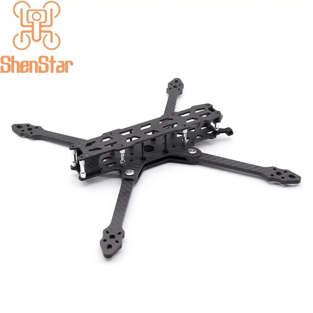 

ShenStar LX-7 Folding 314mm Rack 5mm Arm Thickness Carbon Fiber RC Plane Frame for 7inch Propeller For DIY FPV Racing Quadcopter