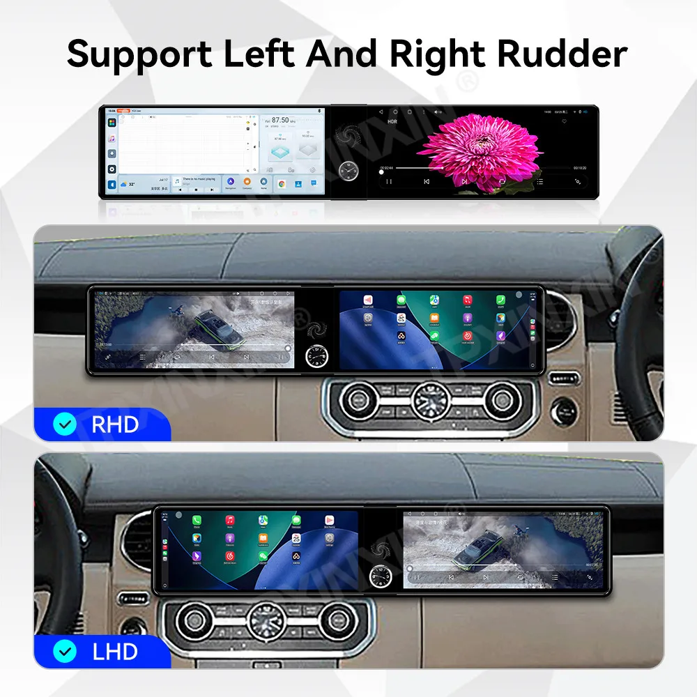 Android Auto Car Radio For Land Rover Discovery 4 2010 2011 Dual Screen 24.6