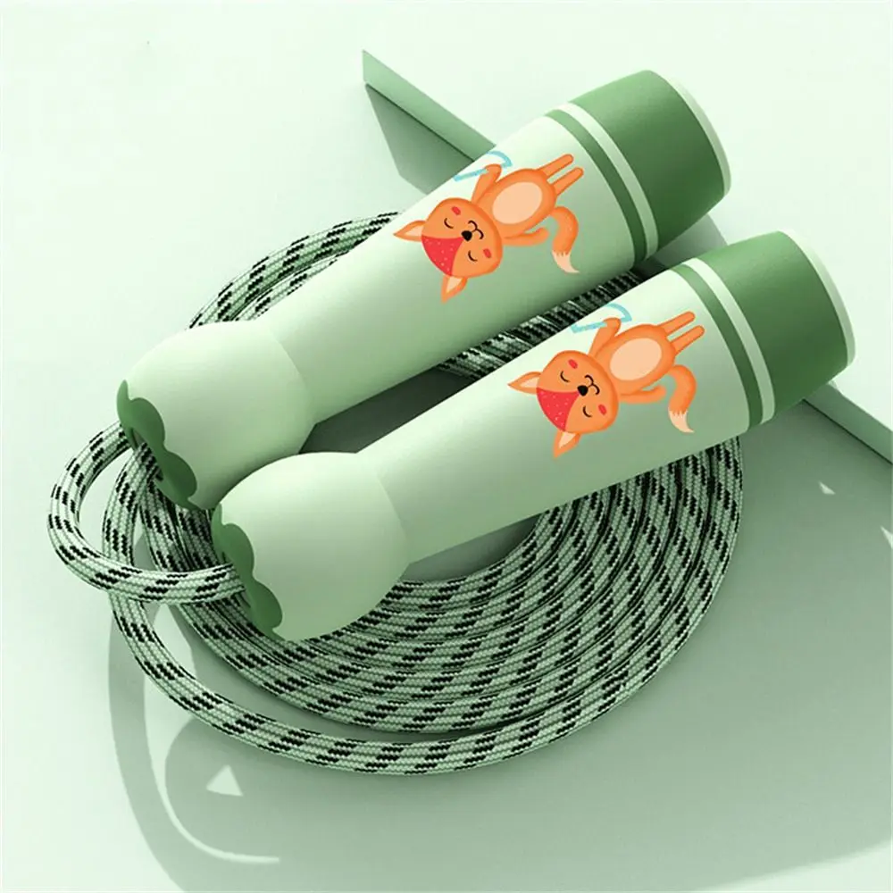 Women Men Adjustable Child Jumping Rope Fillet Design Cotton Rope Skipping Ropes Lovely Cartoon Jump Rope Sport Fitness