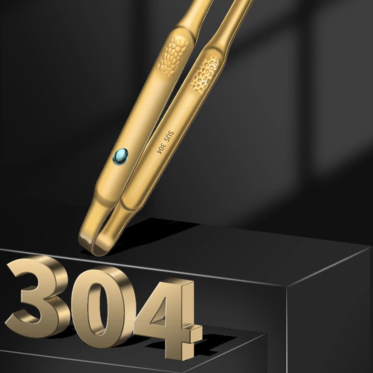 

Удлиняющие щипцы для барбекю в корейском стиле, инструменты для гриля из нержавеющей стали 304 с нескользящей ручкой, пищевые щипцы для кухни