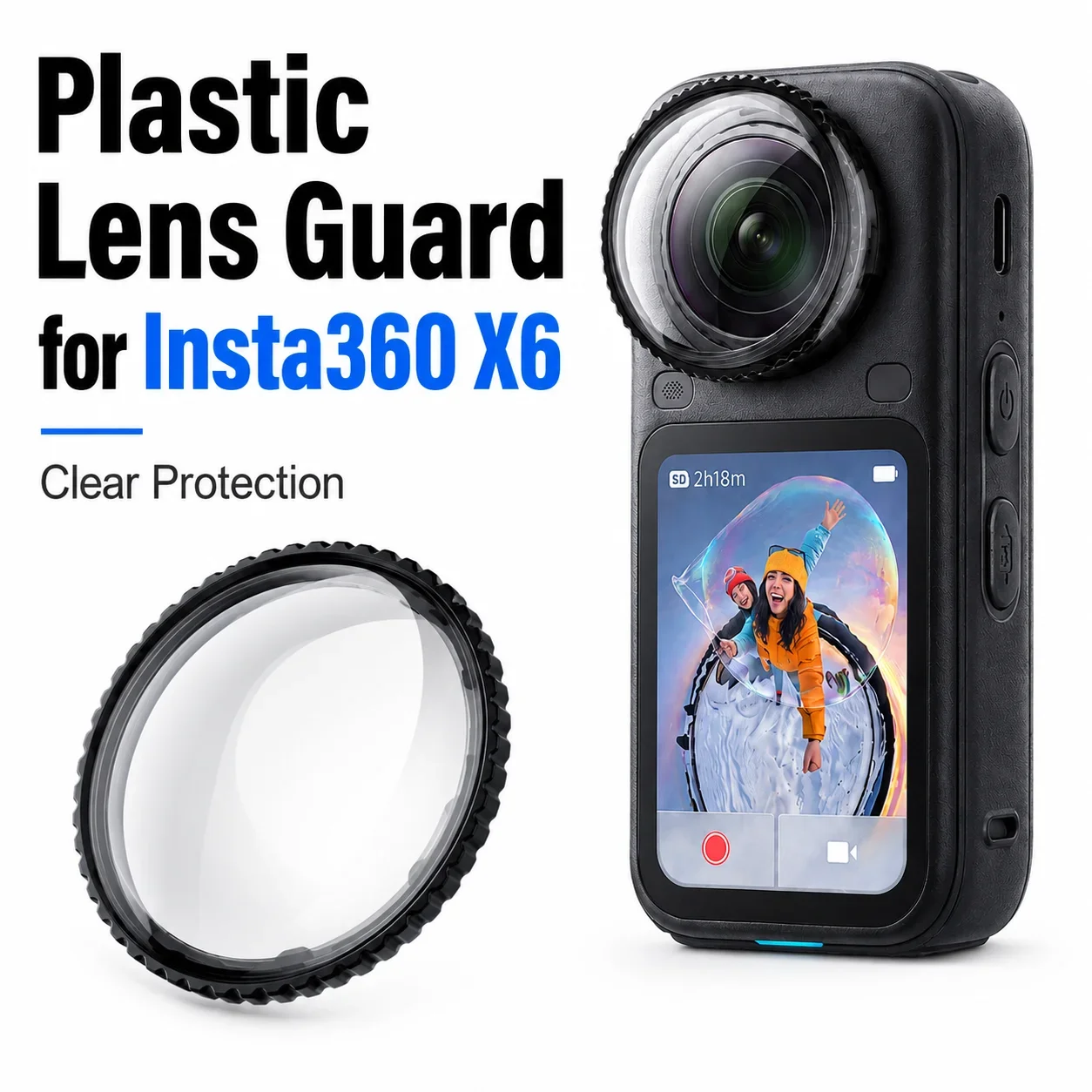 Lens Guards Cap For Insta360 X6 Plastics Lens Cover Rotating Protector For Insta 360 X6 Camera Accessories