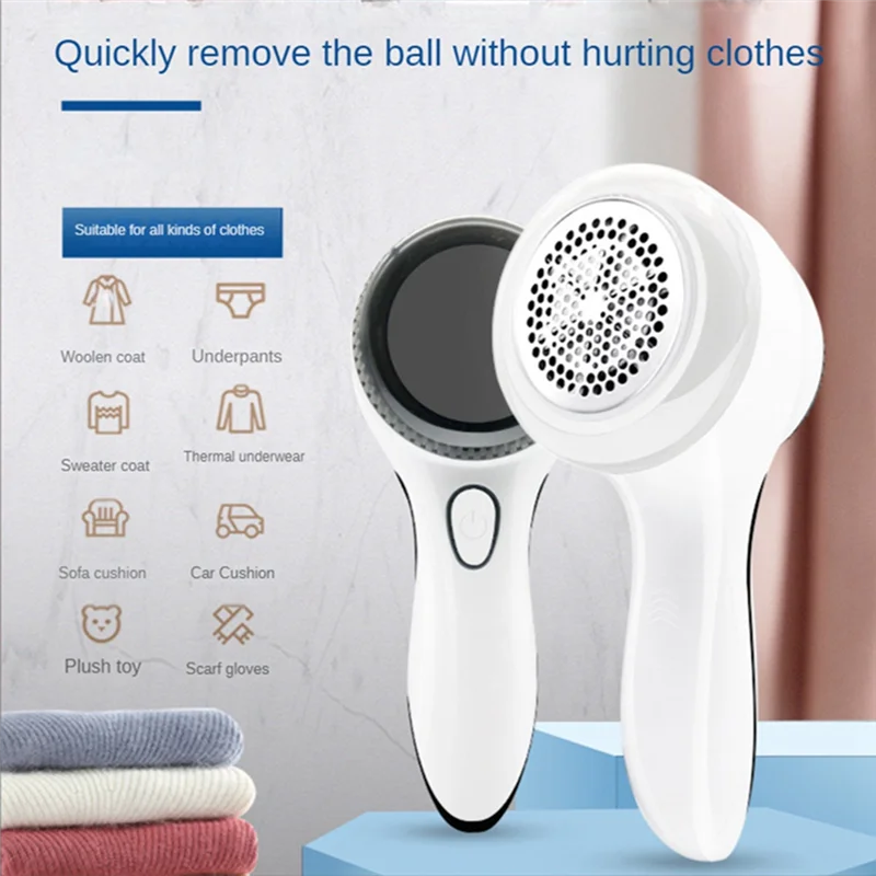 Lint Remover Electric,Sweater Pilling Wool Trimmer Portable Fabric Clothes Carpet Sofa Fuzz Granule Shaver Removal Ball