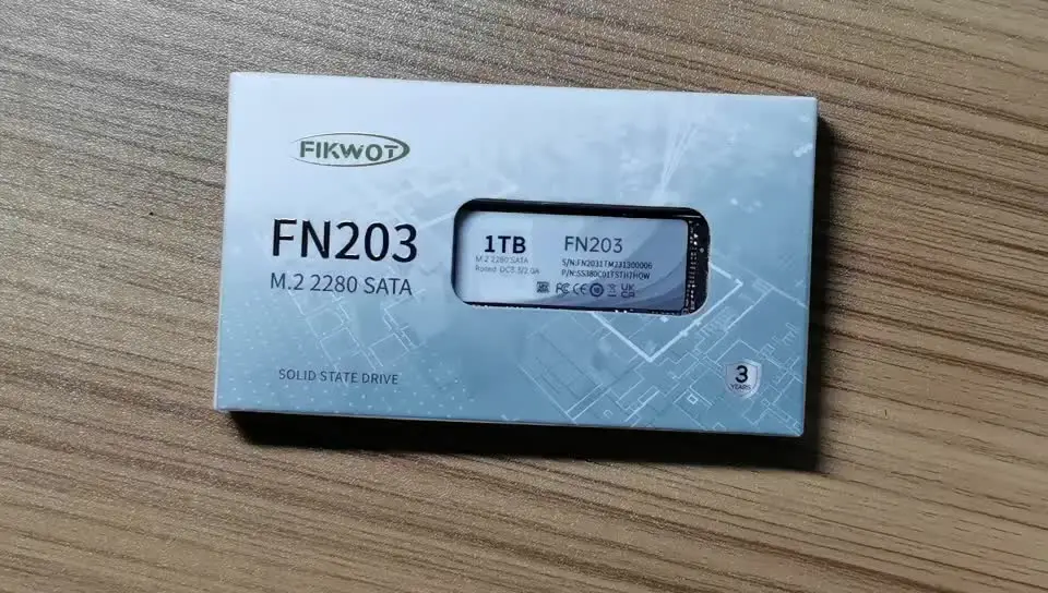 Fikwot FN203 M.2 SSD SATA III 256GB 512GB 1TB 6Gbps 550MB/s 3D