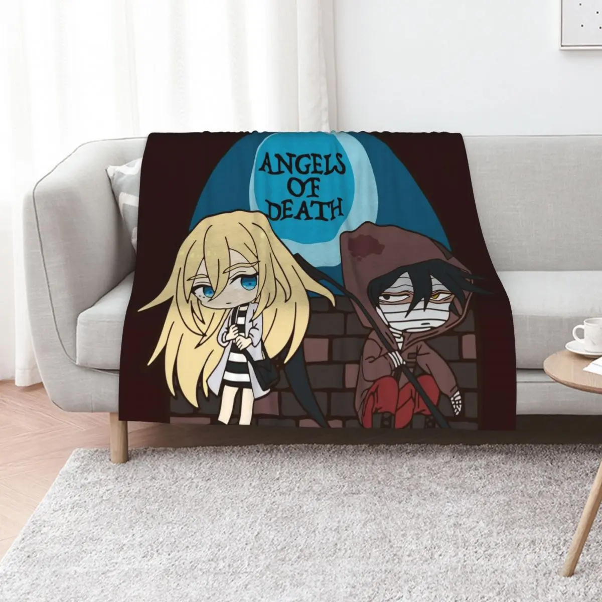 Angels of Death- Ray & Zack Throw Blanket Soft Plush Plaid Thermal halloween Shaggy Beach Loose Blankets