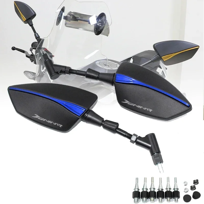 Hot Deals For Dominar 400  Motorcycle Rearview Mirror CNC Aluminum View Side Mirrors