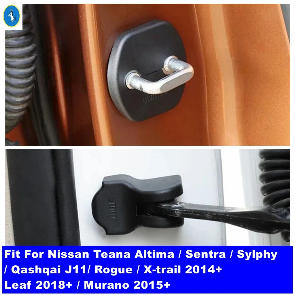 Door Lock Stop Limit Cover Accessories For Nissan Murano / Teana Altima / Sentra / Sylphy / Leaf / Qashqai J11 / Rogue / X-trail